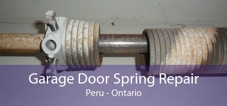 Garage Door Spring Repair Peru - Ontario