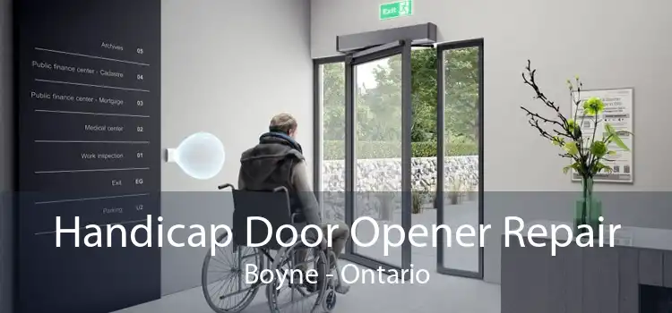 Handicap Door Opener Repair Boyne - Ontario